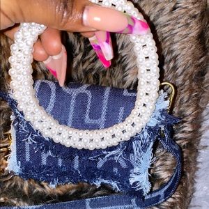 Mini denim bag